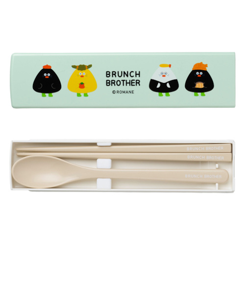ブランチブラザー（Brunch　Brother）　箸・スプーン箱セット　BRM-CST04-C　オニ＆ギリ