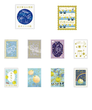 シール堂　きらぴかフレークシール　宮沢賢治幻燈館　ks-fb-10004　やまなし／星めぐりの歌