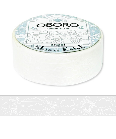 シール堂　マスキングテープ　OBORO　ks-dt-60003　angel