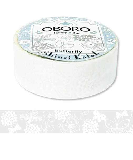 シール堂　マスキングテープ　OBORO　ks-dt-60010　butterfly