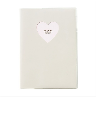 【2026年3月始まり】　マークス（MARK'S）　ホール・ハート　B6　マンスリーブロック　26SDR-CM01-GY　グレー　月曜始まり