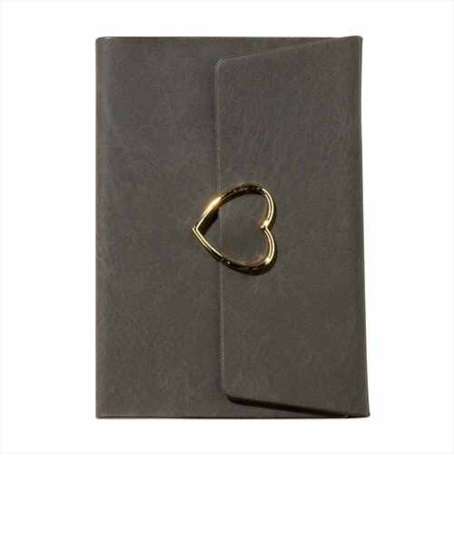 【2026年3月始まり】　マークス（MARK'S）　ハートフープ付きカバー　B6変型　ウィークリーレフト　26SDR-CH02-BK　ブラック　月曜始まり