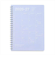 【2026年4月始まり】　マークス（MARK'S）　ノートブックカレンダー　Ｓ　縦型　マンスリーブロック　26SDR-NB11-PL　パープル　月曜始まり