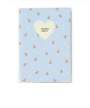 【2026年3月始まり】　マークス（MARK'S）　ホール・ハート・テディベア　B6　マンスリーブロック　26SDR-CM02-BL　ブルー　月曜始まり