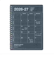 【2026年4月始まり】　マークス（MARK'S）　ノートブックカレンダー　Ｓ　縦型　マンスリーブロック　26SDR-NB11-BK　ブラック　月曜始まり