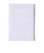 【2026年3月始まり】　マークス（MARK'S）　ストレージイット　B6変型　ウィークリーレフト　26SDR-CH01-PL　パープル　月曜始まり