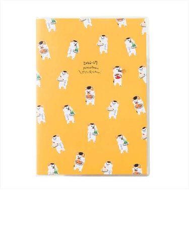 【2026年3月始まり】　マークス（MARK'S）　ポケファス　B6　マンスリーブロック　26SDR-CM04-YE　イエロー　月曜始まり