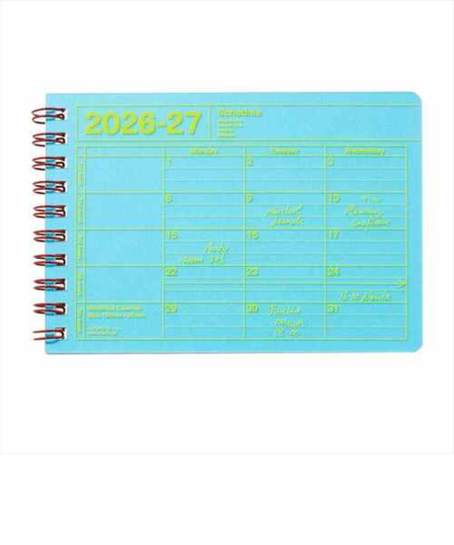 【2026年4月始まり】　マークス（MARK'S）　ノートブックカレンダー　XS　マンスリーブロック　26SDR-NB14-BL　ブルー　月曜始まり