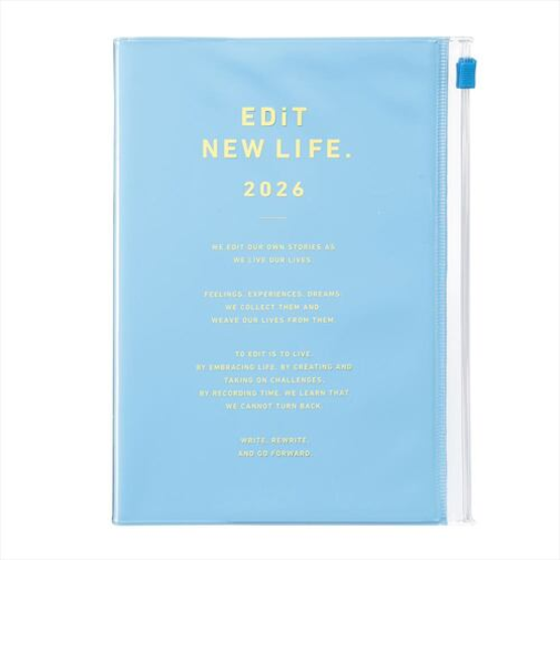 【2026年3月始まり】　マークス（MARK'S）　エディット（EDiT)　タイポポケット　B6変型　デイリー1日1ページ　26SDR-ETA03-BL　セレス