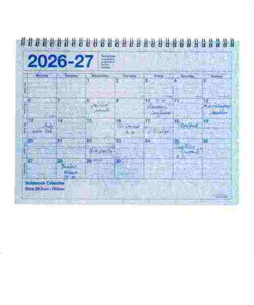 【2026年4月始まり】　マークス（MARK'S）　ノートブックカレンダー　Ｍ　マンスリーブロック　26SDR-NB1-HO　シティライト　月曜始まり