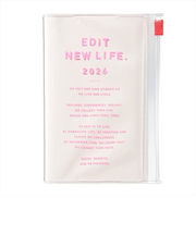 【2026年3月始まり】　マークス（MARK'S）　エディット（EDiT)　タイポポケット　B7変型　デイリー1日1ページ　26SDR-ETB01-WH　アイボ