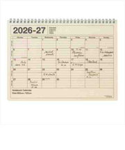 【2026年4月始まり】　マークス（MARK'S）　ノートブックカレンダー　Ｍ　マンスリーブロック　26SDR-NB1-IV　アイボリー　月曜始まり