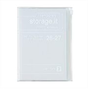 【2026年3月始まり】　マークス（MARK'S）　ストレージイット　クリア　B6変型　マンスリーブロック　26SDR-CMU04-CL　クリア　月曜始まり