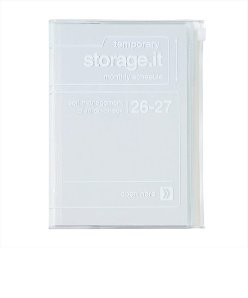 【2026年3月始まり】　マークス（MARK'S）　ストレージイット　クリア　B6変型　マンスリーブロック　26SDR-CMU04-CL　クリア　月曜始まり