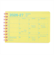 【2026年4月始まり】 マークス(MARK'S) ノートブックカレンダー XS マンスリーブロック 26SDR-NB14-YE イエロー 月曜始まり