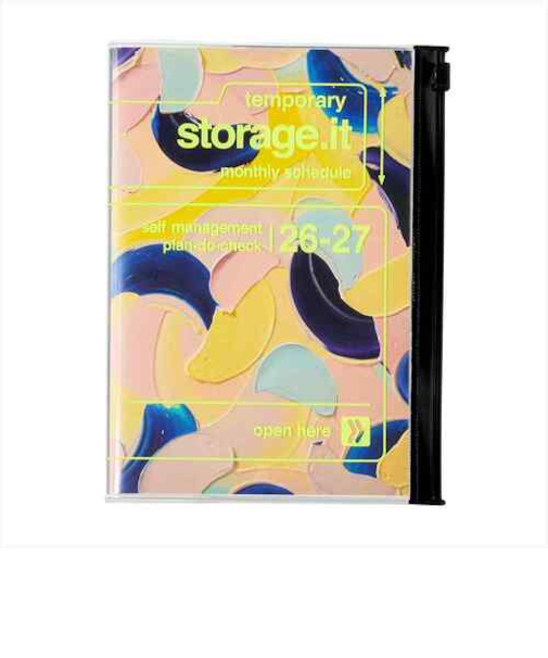 【2026年3月始まり】　マークス（MARK'S）　ストレージイット　岡村芳樹　B6変型　マンスリーブロック　26SDR-CMU05-OR　月曜始まり