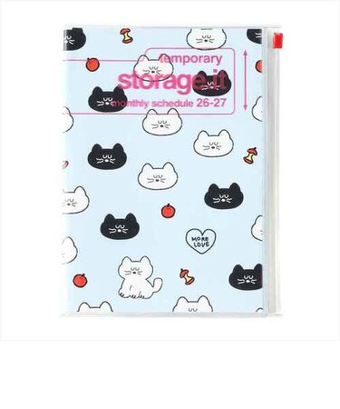 【2026年3月始まり】　マークス（MARK'S）　ストレージイット　ブランチブラザー　A5　マンスリーブロック　26SDR-H05-BL　モグリィ　月曜始まり