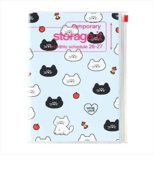 【2026年3月始まり】　マークス（MARK'S）　ストレージイット　ブランチブラザー　A5　マンスリーブロック　26SDR-H05-BL　モグリィ　月曜始まり
