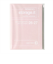 【2026年3月始まり】　マークス（MARK'S）　ストレージイット　A5　マンスリーブロック　26SDR-H02-PK　ピンク　月曜始まり