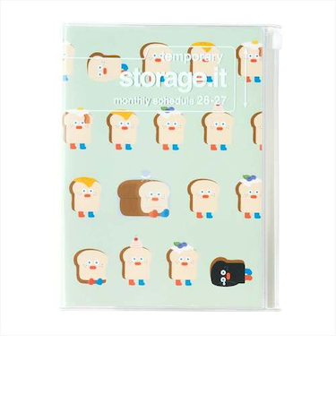 【2026年3月始まり】　マークス（MARK'S）　ストレージイット　ブランチブラザー　A5　マンスリーブロック　26SDR-H05-MI　トースト　月曜始まり