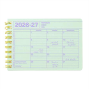 【2026年4月始まり】　マークス（MARK'S）　ノートブックカレンダー　XS　マンスリーブロック　26SDR-NB14-MI　ミント　月曜始まり