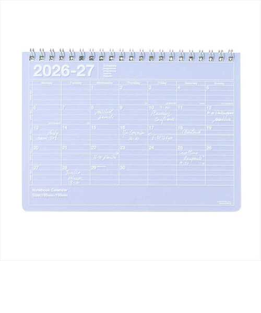 【2026年4月始まり】　マークス（MARK'S）　ノートブックカレンダー　Ｓ　マンスリーブロック　26SDR-NB2-PL　パープル　月曜始まり