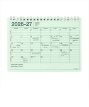 【2026年4月始まり】　マークス（MARK'S）　ノートブックカレンダー　Ｓ　マンスリーブロック　26SDR-NB2-MI　ミント　月曜始まり