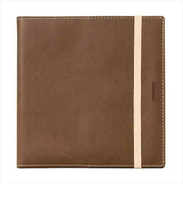 【2026年3月始まり】　マークス（MARK'S）　ＰＵ縫製ジャケットカバー　Square148　ウィークリーブロック　26SDR-SB01-BR　ブラウン　月