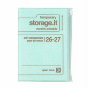【2026年3月始まり】　マークス（MARK'S）　ストレージイット　シャーベット　B6変型　マンスリーブロック　26SDR-CMU02-MI　チョコミント　月