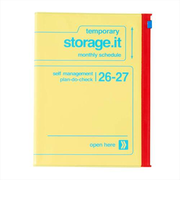 【2026年3月始まり】 マークス(MARK'S) ストレージイット ビビッド A5 マンスリーブロック 26SDR-H03-YE イエロー 月曜始まり