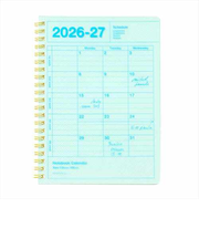 【2026年4月始まり】　マークス（MARK'S）　ノートブックカレンダー　Ｓ　縦型　マンスリーブロック　26SDR-NB11-PMI　パールミント　月曜始まり