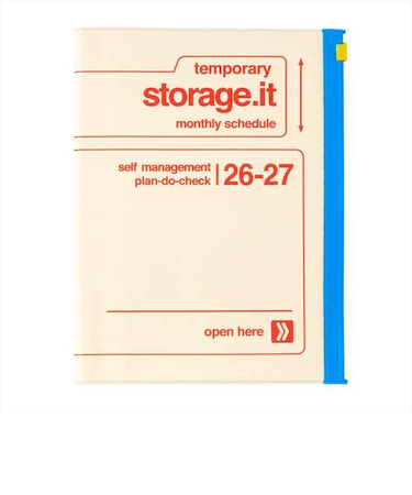 【2026年3月始まり】　マークス（MARK'S）　ストレージイット　ビビッド　A5　マンスリーブロック　26SDR-H03-IV　アイボリー　月曜始まり
