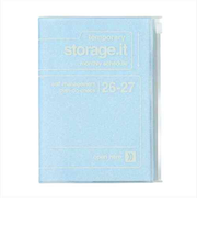 【2026年3月始まり】　マークス（MARK'S）　ストレージイット　シャーベット　B6変型　マンスリーブロック　26SDR-CMU02-BL　ソーダ　月曜始ま