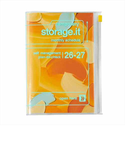 【2026年3月始まり】　マークス（MARK'S）　ストレージイット　岡村芳樹　B6変型　マンスリーブロック　26SDR-CMU05-NV　月曜始まり