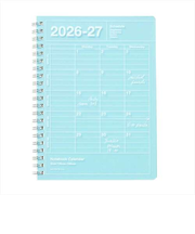 【2026年4月始まり】　マークス（MARK’S）　ノートブックカレンダー　Ｓ　縦型　マンスリーブロック　26SDR-NB11-BL　ブルー　月曜始まり