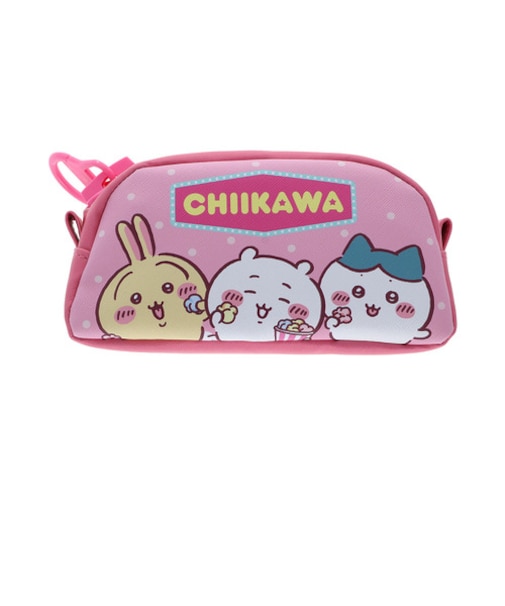 サンスター文具　デッカジップペンケース　ちいかわ　ピンク