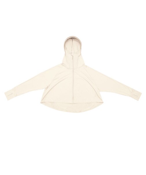 コジット　サンブロックラボ爽壁　フェイスUVパーカー　アイボリー