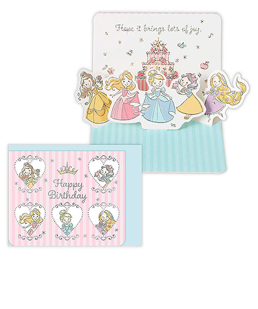 ホールマーク（Hallmark）　立体ミニカード　誕生お祝い　ミニカード　ディズニー　プリンセス