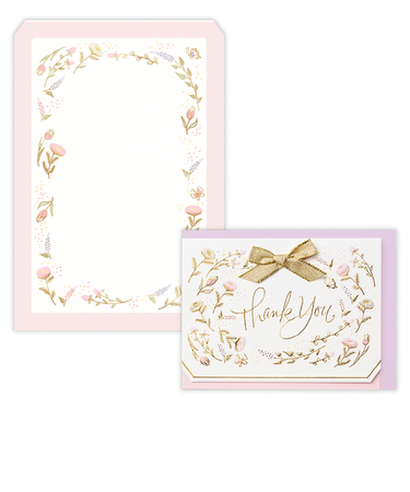 ホールマーク（Hallmark）　　二つ折りカード　ありがとう　サンキューリボン