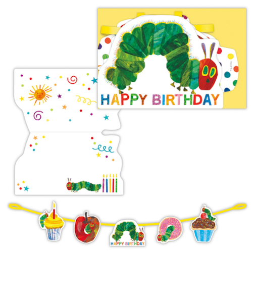 ホールマーク（Hallmark）　立体カード　誕生お祝い　はらぺこあおむし　バースデーガーランド