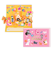 ホールマーク（Hallmark）　立体カード　誕生お祝い　ディズニー　キャッツ　おしゃれキャット　チェシャ猫