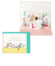 ホールマーク（Hallmark）　　立体ミニカード　誕生お祝い　ミニカード　ムーミン　バースデーランタンガーランド