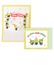 ホールマーク（Hallmark）　立体ミニカード　誕生お祝い　ミニカード　ミニオンズ　ミニオン　パーティー