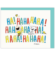 ホールマーク（Hallmark）　立体カード　多目的　スヌーピー　846015　HAHAHAHAHA　チャーリー・ブラウンと大爆笑