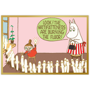 ホールマーク（Hallmark）　ポストカード　ムーミン　ニョロニョロの整列