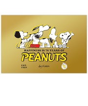 ホールマーク（Hallmark）　ポストカード　PEANUTS　コミック生誕75周年　スヌーピー　75周年ポーズ