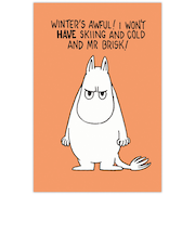 ホールマーク（Hallmark）　ポストカード　ムーミン　アングリーフェイス