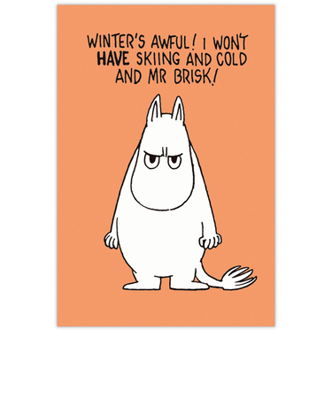 ホールマーク（Hallmark）　ポストカード　ムーミン　アングリーフェイス