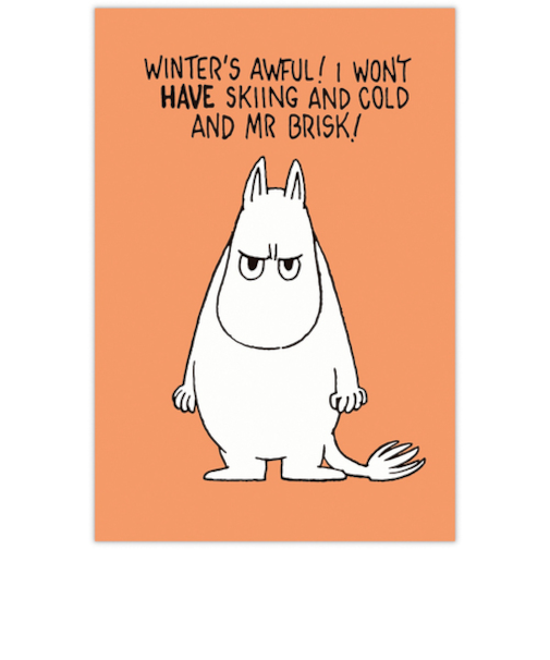 ホールマーク（Hallmark）　ポストカード　ムーミン　アングリーフェイス