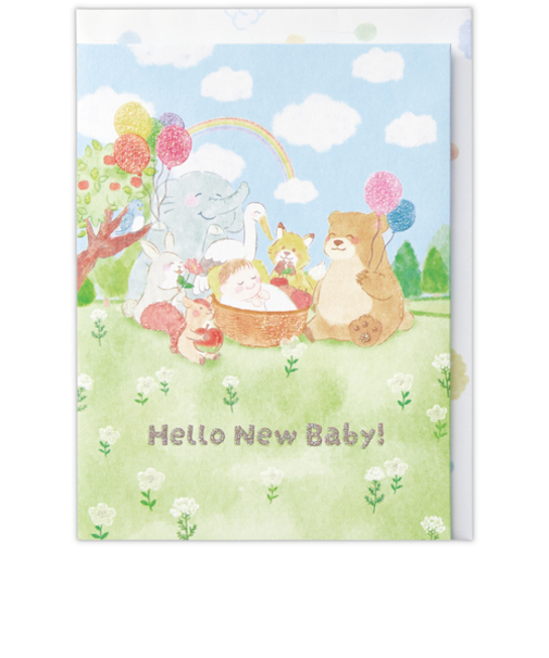 ホールマーク（Hallmark）　立体カード　赤ちゃん誕生お祝い　846152　お祝いのこうのとり